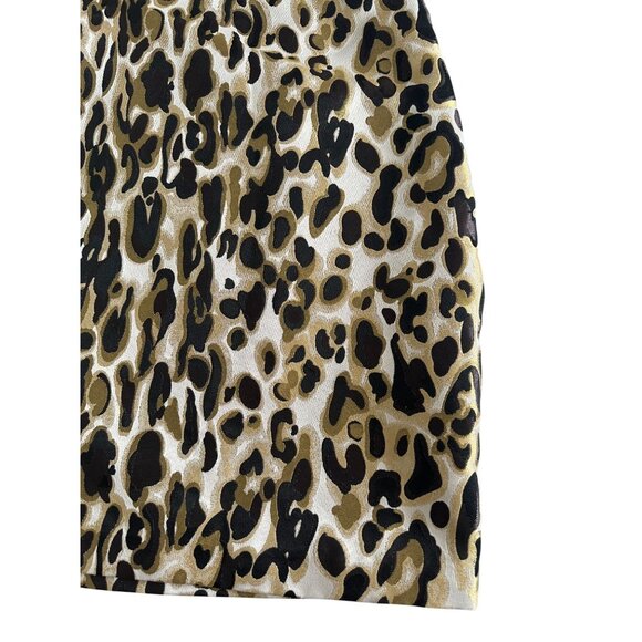 NINE WEST Womens Leopard Print Skirt Size XL - Picture 4 of 6